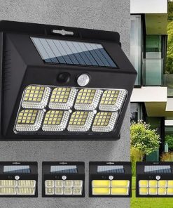 LED Motion Sensor Solar Wall Light with 3 Modes for Outdoor Security 2