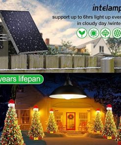 Solar Pendant Lights 2 Pack for Indoor Outdoor Use with Remote Control 2