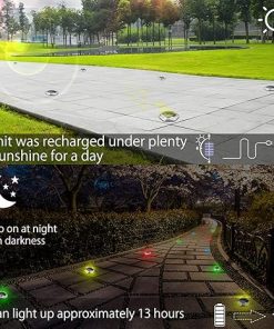 Waterproof Solar Deck Lights 6 Pack for Pathway and Garden Use 2