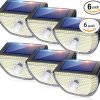 Red Solar Dock Lights 12 Pack Waterproof LED Lighting for Outdoors 3