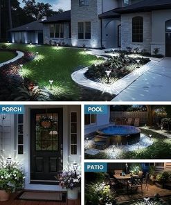 Solar Pathway Lights Waterproof Yard Decor Garden Lighting 8 Pack 2