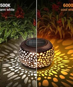 Outdoor Waterproof Solar Lanterns 4 Pack Vintage Garden Lights 2