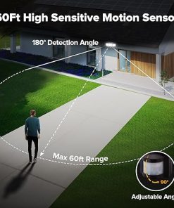 Solar Outdoor Lights 302 LED 3000LM IP65 Motion Sensor 3 Heads 6 Pack 2