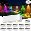8 Pack Solar Powered LED Fence Lights for Outdoor Deck and Patio 4