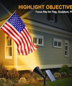 Outdoor Solar Spot Lights Waterproof 8 Pack Adjustable 4 Modes 2