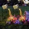 Large Solar Watering Can Lights 2 Pack for Outdoor Garden Decor