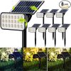 12 Pack Solar Post Lights Waterproof 16 LEDs Outdoor Fence Lights 3