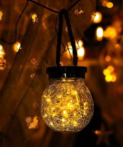 Cooo 6 Pack Solar Lantern with 30 LED Firefly Lights for Outdoors 2