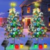 Solar Powered Outdoor Fence Lights 24 Packs Waterproof Pathway Lamps 4
