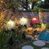 Warm Color Solar String Lights for Garden Courtyard Decoration 7m 50LED 4