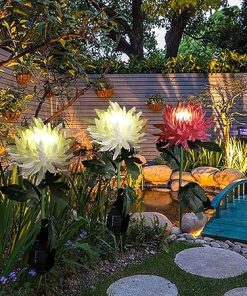 Flower LED Solar Lights for Garden Yard Patio Decorations and Ornaments