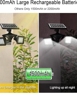 Solar Powered Flood Light Dusk to Dawn Motion Sensor 100W 2Pack 2