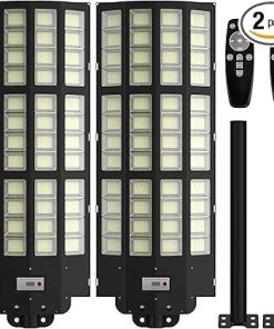 Solar Street Light Outdoor Waterproof 1800W Dusk to Dawn Motion Sensor