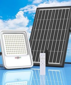 500W Solar Flood Lights Outdoor IP67 Waterproof 30000LM with Remote