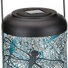 4 Pack Solar Lantern Lights Vintage Glass Mason Jar Outdoor Decor 4