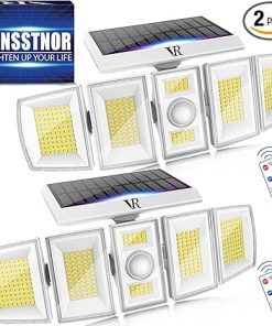 Outdoor Solar Motion Lights 7000K 3000LM 5 Brightness Levels