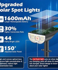 Outdoor Solar Spotlights with 5 Modes and 3 Color Temperatures 2