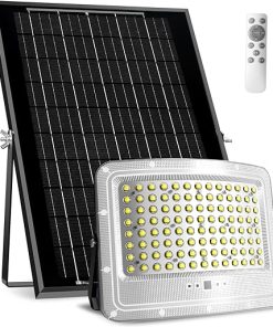 2000W Solar Flood Lights Waterproof Motion Sensor Remote Control