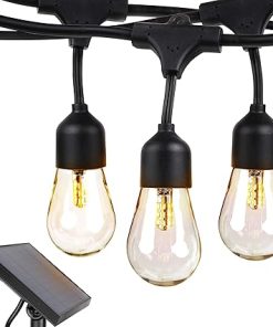 Brightech Bundle: Ambience Pro – Waterproof LED Outdoor String Lights – Hanging, Dimmable 1W Edison Bulbs, Soft White – 48 Ft + 6 Ft Extension Cord 2