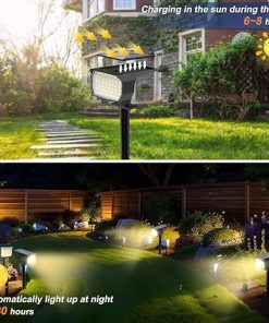 12 Pack Solar Spot Lights Outdoor Waterproof IP65 with 3 Lighting Modes 2