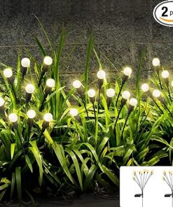 10 LED Solar Lights Outdoor Waterproof Set for Garden Pathway
