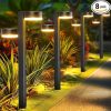 Bright Solar Pathway Lights 8 Pack Auto ON/OFF Waterproof Garden Lights