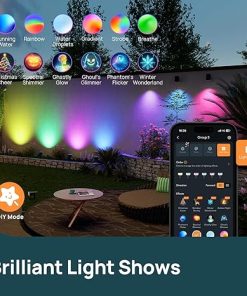 Linkind Smart Solar Color Changing Landscape Lights APP Voice Control 2