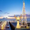 Yescom 12ft Giant LED Cone Tree Christmas Light with Star Outdoor Decor