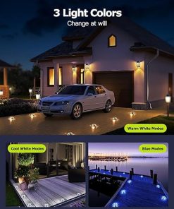 Waterproof Solar Dock and Driveway Lights 12 Pack for Outdoor Use 2