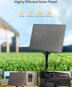 Brightown 50Ft C9 LED Solar Christmas Lights Waterproof Outdoor Decor 2