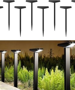 Outdoor Waterproof Solar Pathway Lights 8 Pack LED Garden Lighting 2