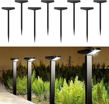 Outdoor Waterproof Solar Pathway Lights 8 Pack LED Garden Lighting 2 Outdoor Waterproof Solar Pathway Lights 8 Pack LED Garden Lighting - Image 2