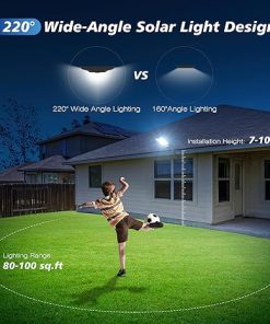 LED Solar Outdoor Motion Sensor Lights for Parking Lots and Security 2