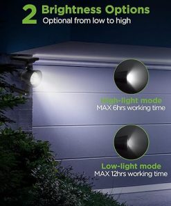 InnoGear Solar Spotlights 2-in-1 Waterproof LED Outdoor Lights Pack of 4 2