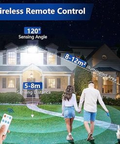 4 Pack Solar LED Wall Lights with Motion Sensor and 3 Modes 2