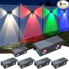 4 Pack Solar Motion Sensor Security Light 500 Lumen IP65 Waterproof 3