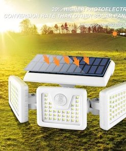 Solar Security Lights with Motion Sensor 156 LED 4 Pack Flood Light 2