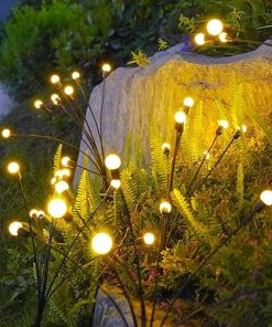 LED Solar Outdoor Firefly Lights for Pathway Decoration 4PCS 2