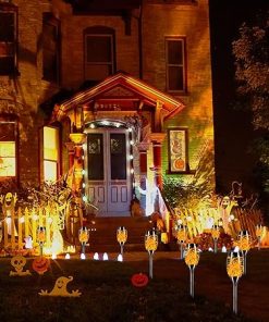 12 Pack Solar Torch Lights with Flickering Flame for Outdoor Use 2