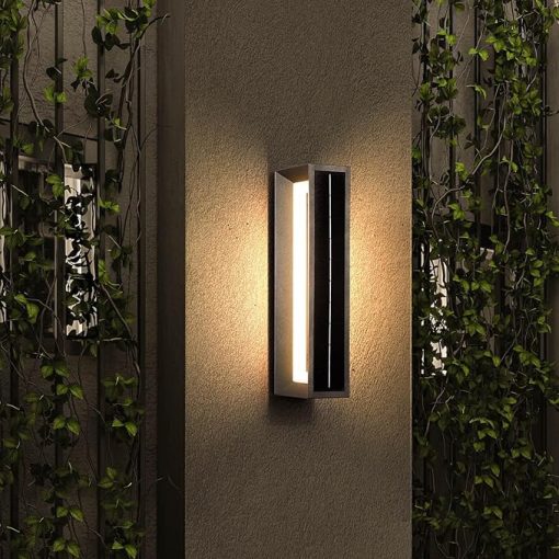 Solar Outdoor Wall Light Dusk to Dawn Waterproof Fixture for Patio