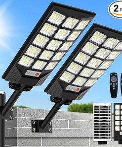 25000LM Solar Street Lights Outdoor 240 LED Motion Sensor Waterproof