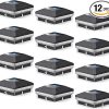 12 Pack Solar Post Lights Outdoor 40 LEDs 30 Lumens Waterproof
