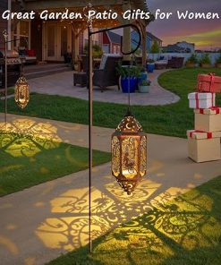 Outdoor Solar Lanterns and Moon Fairy Statue for Garden Gifts 2