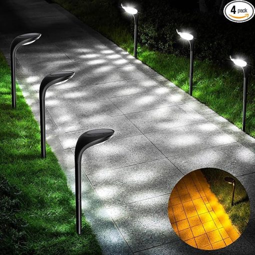 Solar Lights 6 Pack for Garden Outdoor Decor IP65 Waterproof Pathway