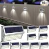 Solar Motion Deck Lights Outdoor Quick Charge High Brightness 4 Pack 3