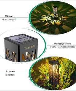 TomCare Upgraded Solar Lights for Outdoor Path Lawn Patio Yard 2