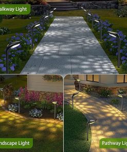 Solar Lights 6 Pack for Garden Outdoor Decor IP65 Waterproof Pathway 2