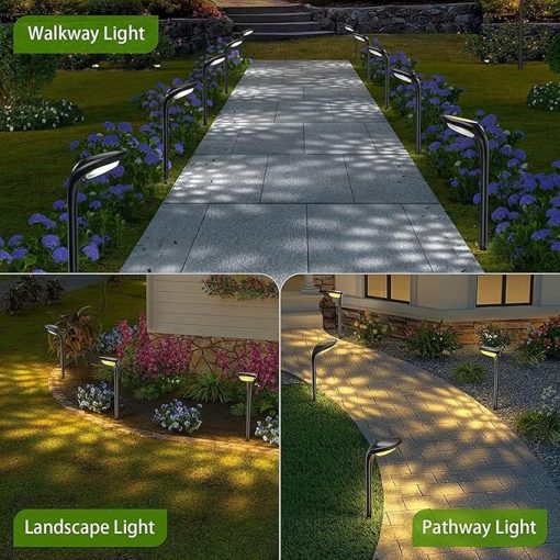 Solar Lights 6 Pack for Garden Outdoor Decor IP65 Waterproof Pathway - Image 2