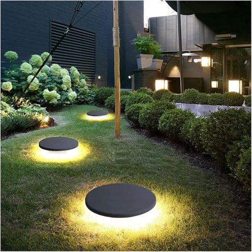 Solar LED Outdoor Pillar Lights for Courtyard and Garden Lighting - Image 2