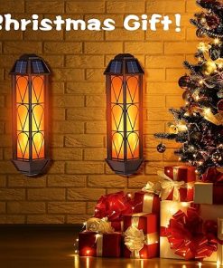Waterproof Solar Flame Lights with Auto On/Off, 4 Pack for Outdoors 2